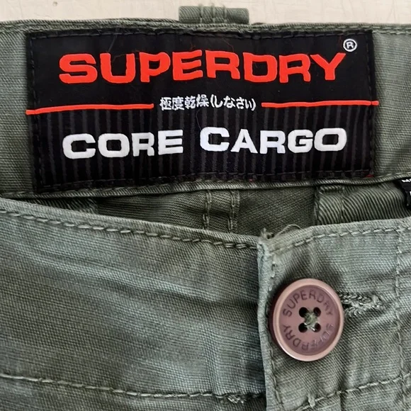 Superdry Olive Green Cargos - Picture 4 of 11